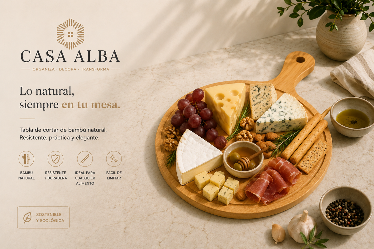 Tabla de aperitivos bambú