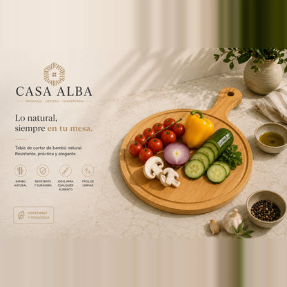 Tabla de aperitivos bambú