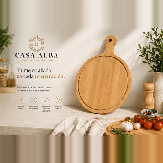 Tabla de aperitivos bambú