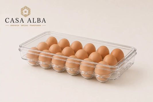 Organizador acrílico 18 huevos