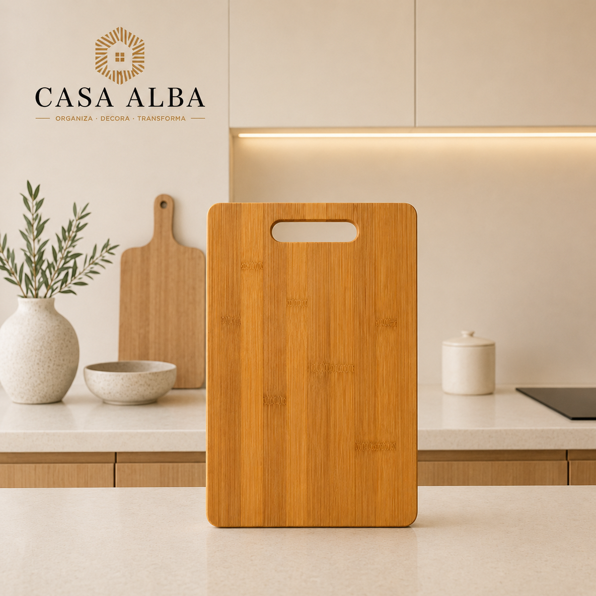 Tabla de picar bambú chica